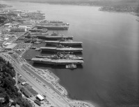 Бремертон - Mothballed ships at Puget Sound August 1992 США, Вашингтон (штат)