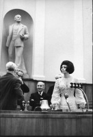 Актеры, актрисы - кино и театра - Софи Лорен в Кремлевском дворце, 1965