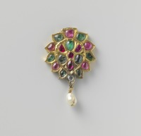 Драгоценности, ювелирные изделия - Кулон Дхукдхуки с самоцветами и бриллиантами