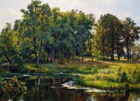 Картины - Иван Шишкин. «В парке» 1897