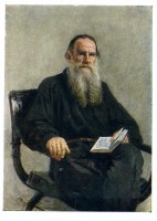 Картины - И.Е.Репин. Портрет писателя Л.Н.Толстого (1928 - 1910). 1887 г.
