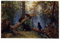 Картины - И. И. Шишкин (1832 - 1898). Утро в сосновом лесу. 1889 г.