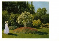 Картины - Клод Моне. Дама в саду.