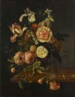 Картины - Натюрморт с цветами в вазе