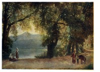 Картины - С. Ф. Щедрин (1791 - 1830). Озеро Нэми в окрестностях Рима. 1820 - е гг.