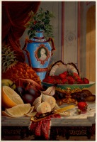 Картины - Натюрморт с фруктами и орехами