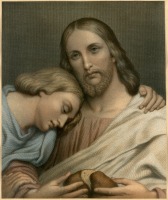 Картины - Ари Шеффер. Христос и Святой Иоанн
