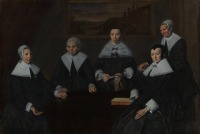 Картины - Музей Франса Хальса в Гарлеме.  Регентши богадельни. 1664