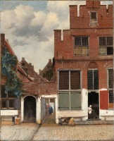 Картины - Рейксмузеум в Амстердаме. Улочка в Дельфте, 1658