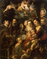 Картины - Якоб Йорданс. Семейный портрет, 1615