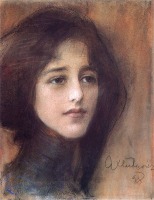 Картины - Картина.  Теодор Аксентович.  Портрет жінки.
