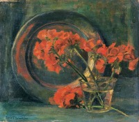 Картины - Картина. Квіти і  тарілка.   Софія Альбіновська.
