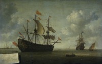 Картины - Королевский Чарльз, Нэсби, захваченный голландцами, 1667