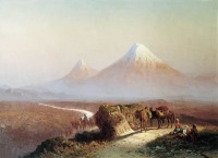 Картины - Караван путников на фоне горы Арарат