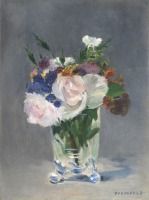 Картины - Эдуард Мане. Цветы в стеклянной вазе