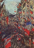 Картины - Улица Сен-Дени. Праздник 30 июня 1878 года.