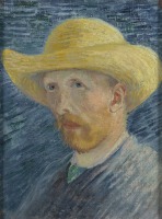 Картины - Винсент Ван Гог. Автопортрет в соломенной шляпе