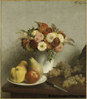 Картины - Цветы и фрукты на столе