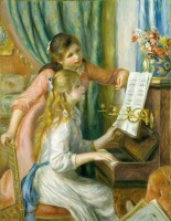 Картины - Две девушки за роялем. Вариант 2