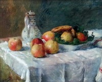 Картины - Генри Лероль. Натюрморт с фруктами и кувшином