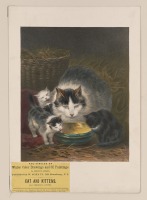 Картины - Анриетта Роннер-Книп. Кошка с тремя котятами