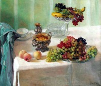 Картины - Франц Гильери. Натюрморт с фруктами