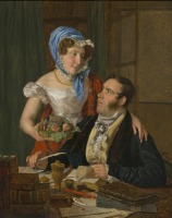Картины - Портрет картографа Йозефа Юттнера с женой