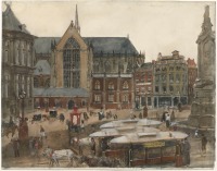 Картины - Площадь Дам в Амстердаме