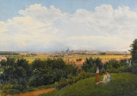 Картины - Картини.  Вид на Відень з Пратера.  Рудольф фон Альт.