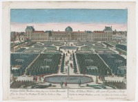 Картины - Вид на сад и дворец Тюильри