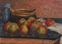 Картины - Густав Луазо, Натюрморт с яблоками