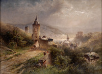 Картины - Николай Астудин, Замок на Рейне