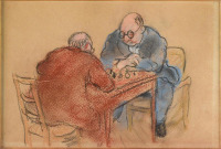 Картины - Шарль Камуан, Альберт Марке и Жу Луи за партией в шахматы