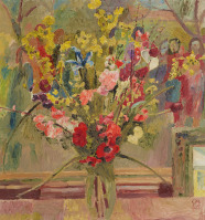 Картины - Куно Амьет, Натюрморт с букетом цветов