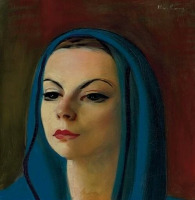 Картины - Моше Кислинг, Портрет женщины, Мадам де Сноу