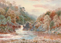 Картины - Генри Уимбуш, Тихий рыбацкий ручей