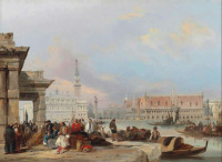 Картины - Эдвард Притчетт, Дворец Дожей из Доганы в Венеции