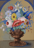Картины - Неизвестный художник, Цветы в вазе