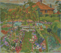 Картины - Пьер Боннар, Цветы на огороде в Гранд-Лемпсе