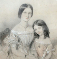 Картины - Эдмунд Хэвелл II, Портрет Кэролайн Мэри и Мэри Бланш Холл
