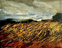 Картины - Морис де Вламинк, Пшеничное поле в Перше