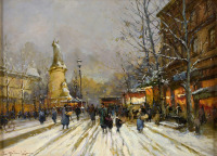 Картины - Эжен Галиен-Лалу, Париж зимой