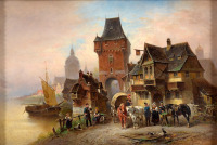 Картины - Вильгельм Мейерхайм, Городской пейзаж