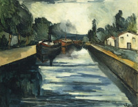 Картины - Морис де Вламинк. Пейзаж на реке