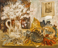 Картины - Наталья Гончарова. Натюрморт с цветами  в кувшине
