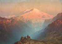 Картины - Илья Занковский. Закат на горе Арарат