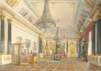 Картины - Григорий Чернецов. Золотая гостиная Зимнего дворца