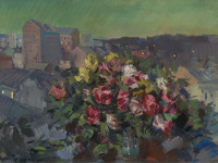 Картины - Константин Коровин. Цветы над городом