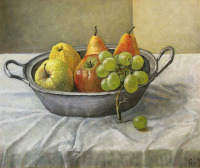 Картины - Хильда ван Стокум. Груши, яблоки и виноград