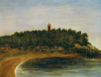 Картины - Анри Руссо. Морской пейзаж с маяком. На морском берегу